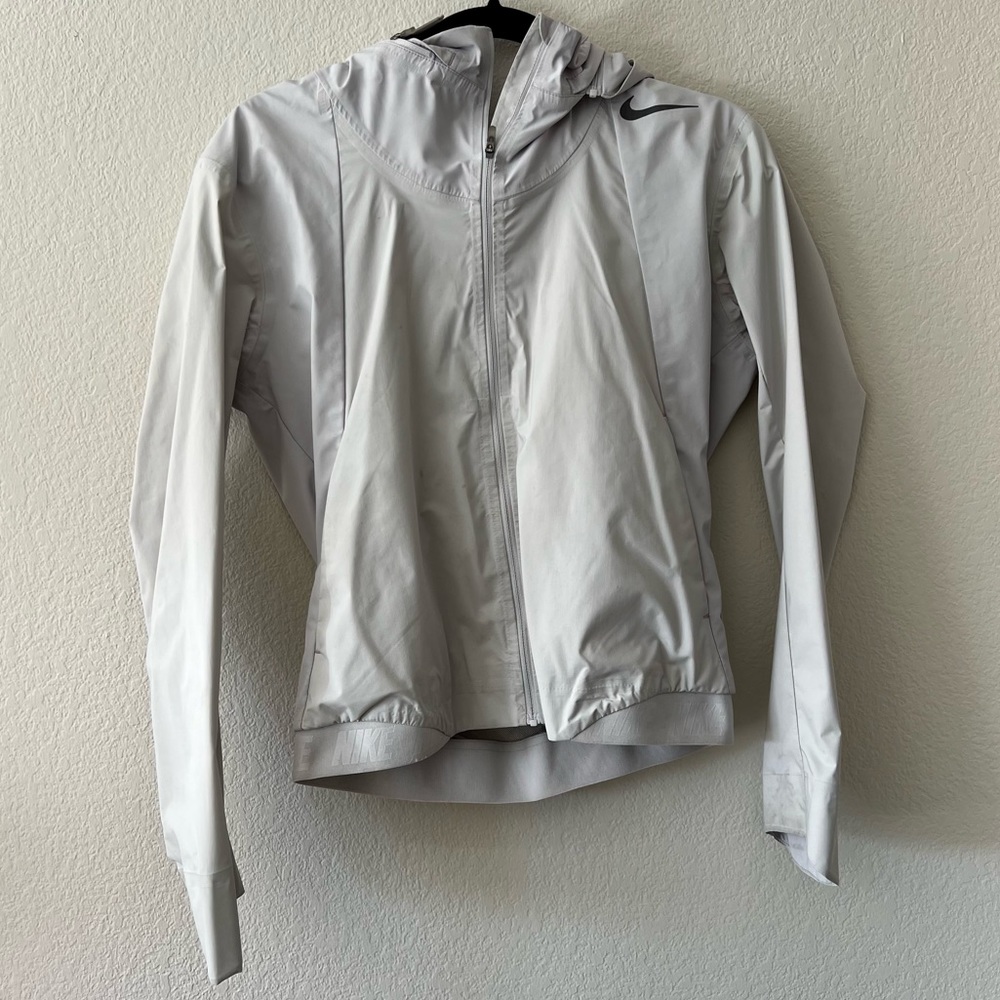 Nike White Windbreaker